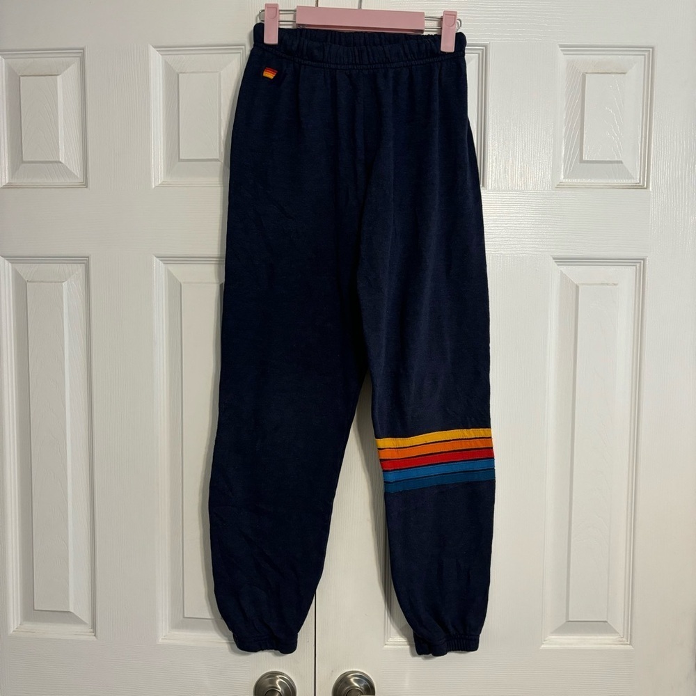 Aviator Nation Rainbow Stitch Sweatpants - Picture 2 of 8